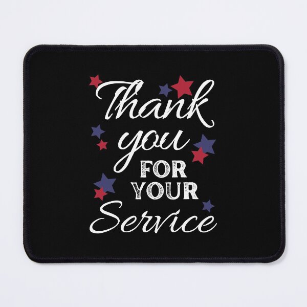 Item preview, Thank You for Your Service - Red & Blue Stars - Original by Boo-da-chay designed and sold by Boo-da-chay.
