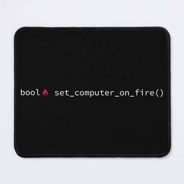 Item preview, set_computer_on_fire() black designed and sold by eigenmagic.