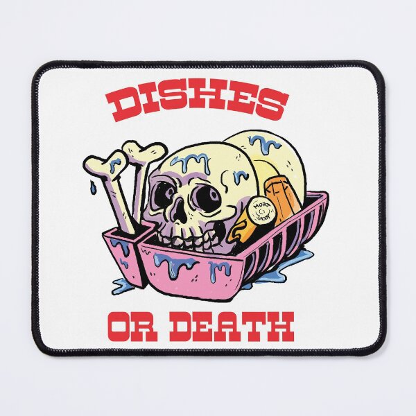 Item preview, Dishes or Death designed and sold by Grody Brody.