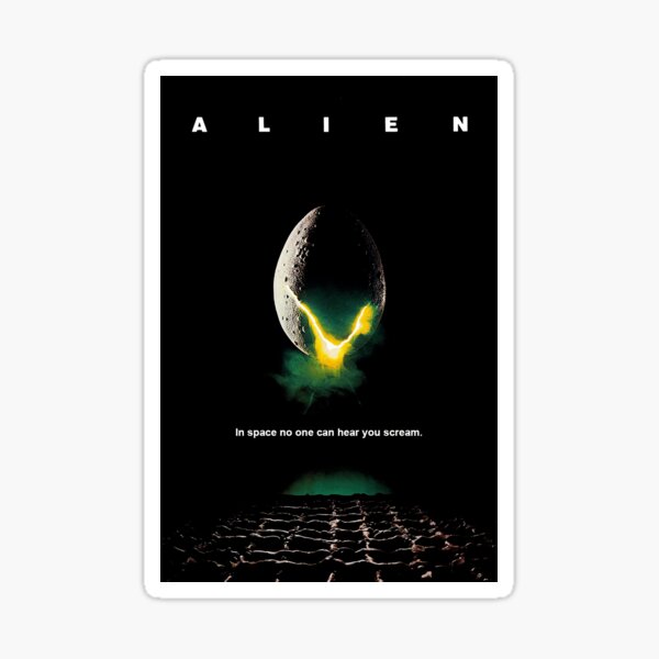 Item preview, Alien poster In space no one can hear you scream movie poster designed and sold by AbelSz.