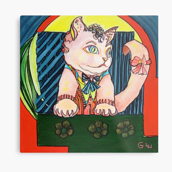 Cute Cat Metal Print