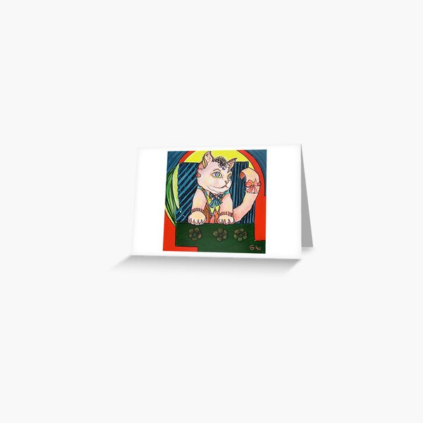 Cute Cat Greeting Card