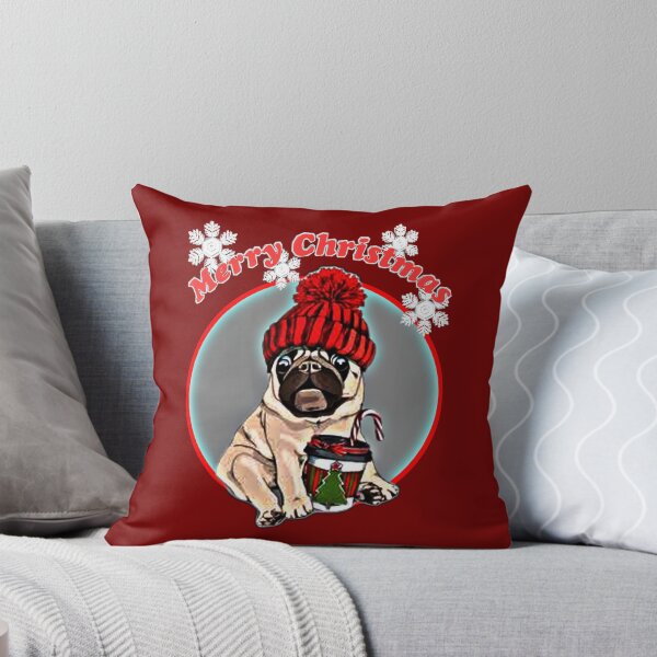Artikelvorschau, Frohe Weihnachten Mops Hund Design entworfen und verkauft von RaglanRose.