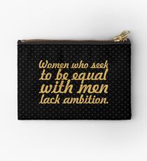 Women who seek... Women Inspirational Quote Studio Pouch
