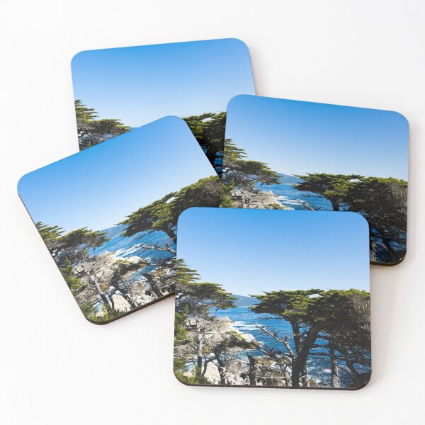 Item preview, View of Pacific coast near 17-Mile Drive is a scenic road through Pacific Grove and Pebble Beach on the Monterey Peninsula in California designed and sold by OrcaNature.