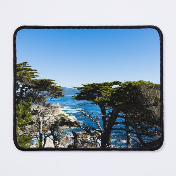 Item preview, View of Pacific coast near 17-Mile Drive is a scenic road through Pacific Grove and Pebble Beach on the Monterey Peninsula in California designed and sold by OrcaNature.