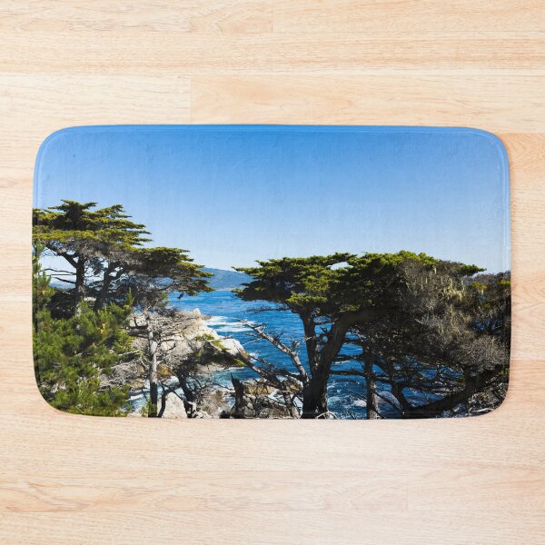 Item preview, View of Pacific coast near 17-Mile Drive is a scenic road through Pacific Grove and Pebble Beach on the Monterey Peninsula in California designed and sold by OrcaNature.