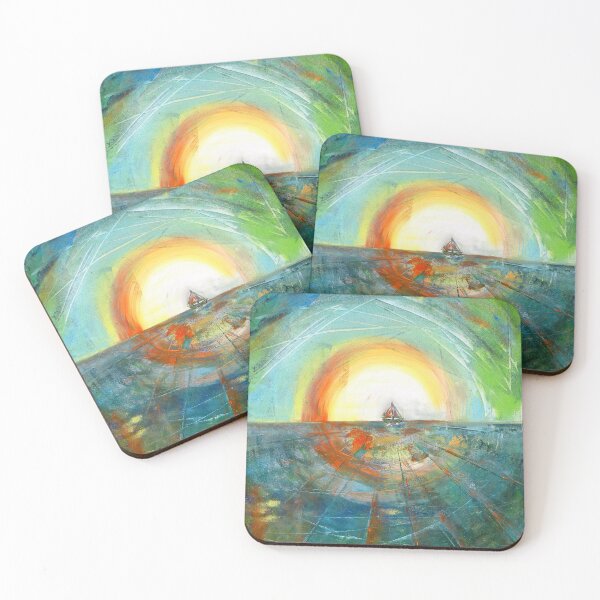 Item preview, Ship on the horizon designed and sold by Farbenhunger.