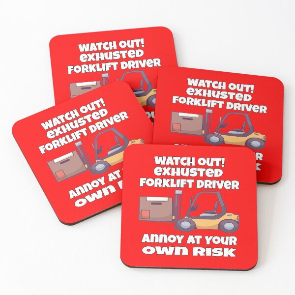 Item preview, Forklift Operator Watch Out Exhausted Forklift Driver Annoy At Your Own Risk designed and sold by fantasticdesign.