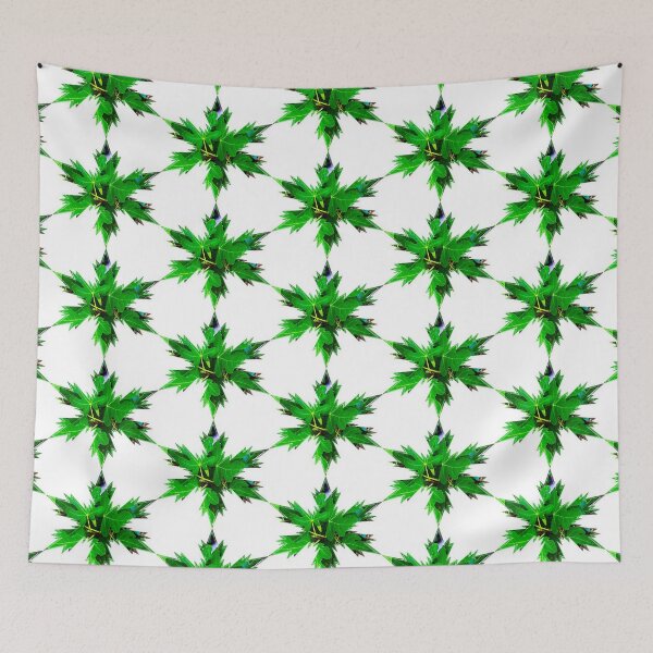 Item preview, Snowflakes Star Green Fig leaves by Iritof designed and sold by iritof.