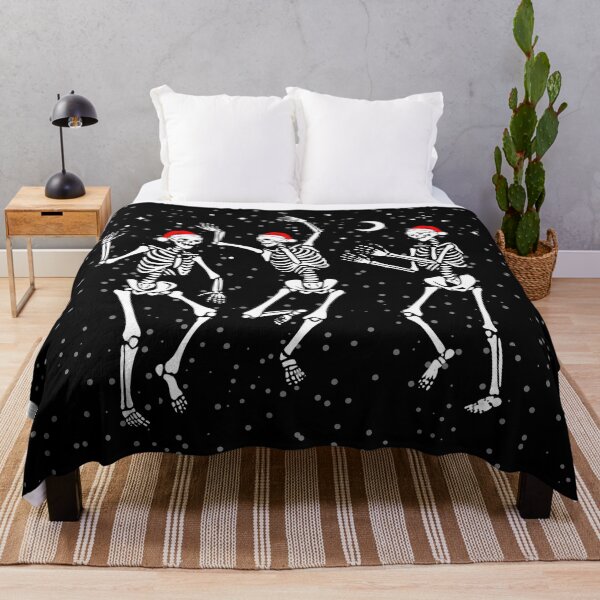 Item preview, Dancing Santa Skeletons In The Snow designed and sold by GreenStardust.