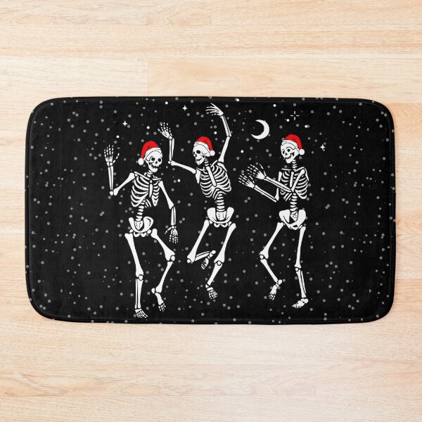 Item preview, Dancing Santa Skeletons In The Snow designed and sold by GreenStardust.