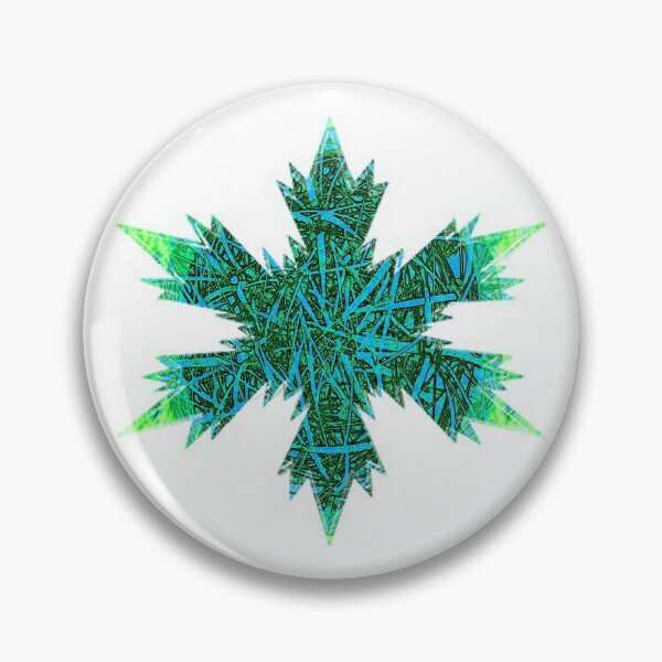 Item preview, Xmas Snowflakes Star Green Blue Thorns by Iritof designed and sold by iritof.