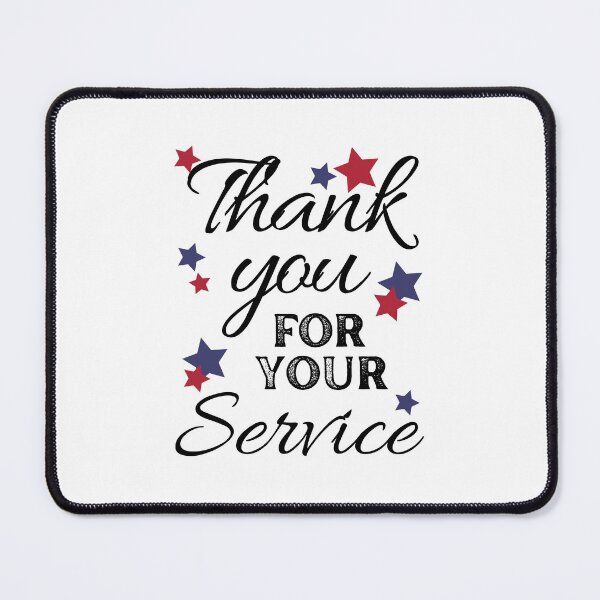 Item preview, Thank You for Your Service - Red & Blue Stars - Original by Boo-da-chay designed and sold by Boo-da-chay.