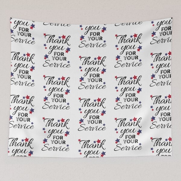 Item preview, Thank You for Your Service - Red & Blue Stars - Original by Boo-da-chay designed and sold by Boo-da-chay.