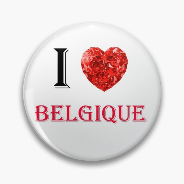 BB000366 'I Love Belgium' Insignia de Botones Pin