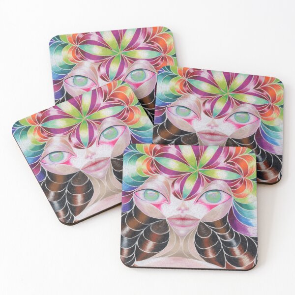Item preview, Spring Carnavale Alien Girl designed and sold by NalinneJonesArt.