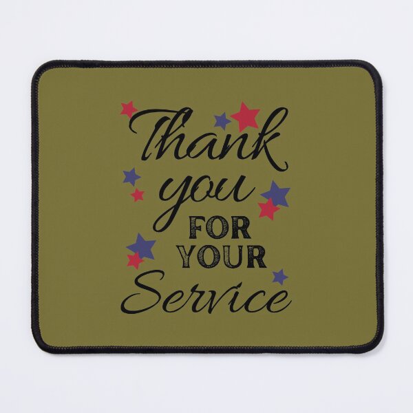 Item preview, Thank You for Your Service - Red & Blue Stars - Camo Green Original by Boo-da-chay designed and sold by Boo-da-chay.