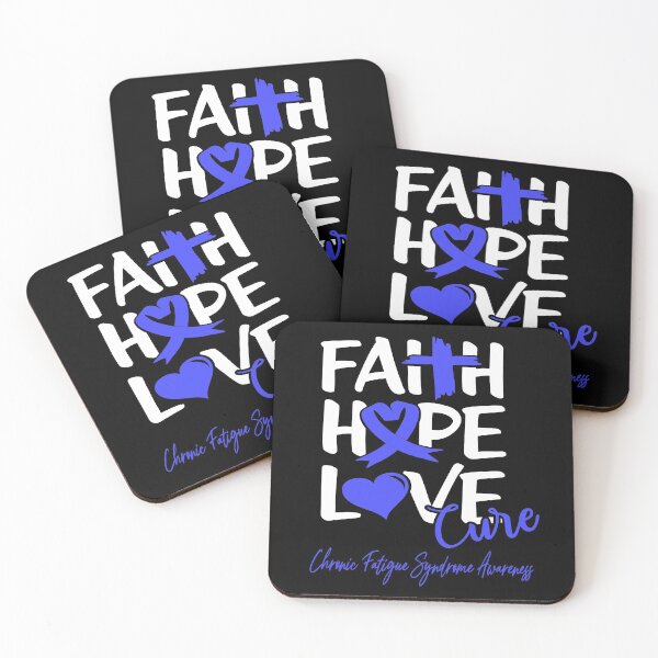 Item preview, Faith Hope Love Cure Chronic Fatigue Syndrome Awareness designed and sold by Grooffos.