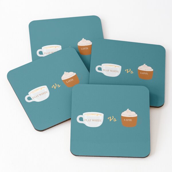 Item preview, Flat White Vs Latte Design for Coffee Lovers  designed and sold by haRexia.