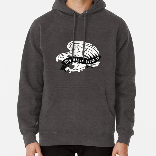 Hawk Ether From White Pullover Hoodie