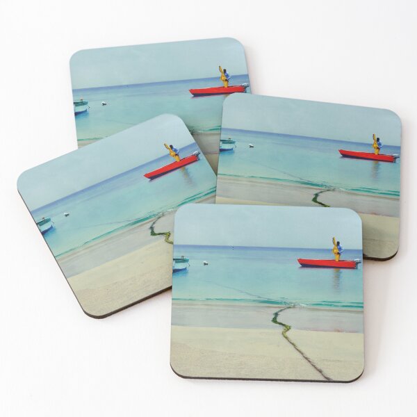 Item preview, Red boat, yellow jacket designed and sold by Christine Mignon.