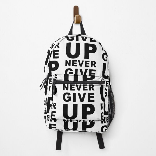 Item preview, Never Give Up Motivation Saying Workout Sports Gift Mom,Gift dad,Gift friend Funny Art Design Happy Apparel Essential Inspiration Joy Mood designed and sold by DesignByHeartUK.