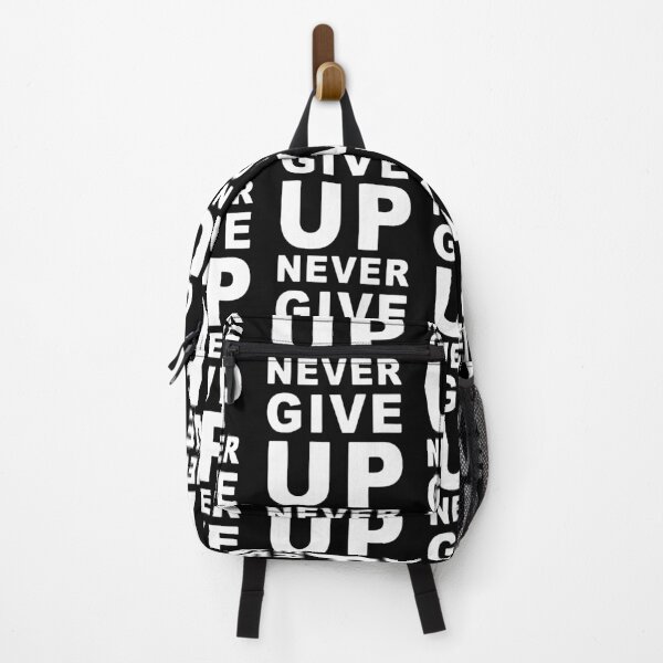 Item preview, Never Give Up Motivation Saying Workout Sports Gift Mom,Gift dad,Gift friend Funny Art Design Happy Apparel Essential Inspiration Joy Mood designed and sold by DesignByHeartUK.