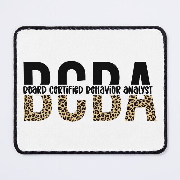 Item preview, BCBA Board Certified Behavior Analyst Cheetah typography |  Behavior analyst gifts designed and sold by Violet Treasures.
