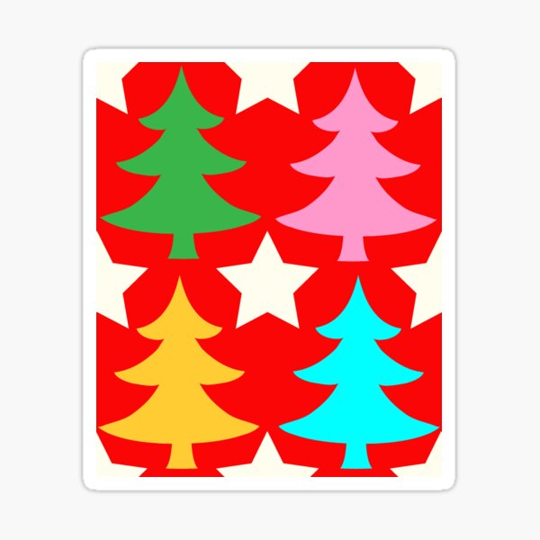 Item preview, Bright Christmas Trees (Red) designed and sold by HelenaRoberts1.