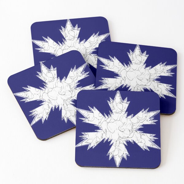 Item preview, Navy & White snowflakes star by Iritof designed and sold by iritof.