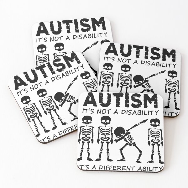 Item preview, Skeleton Dabbing Autism its not a disability it's different ability Happy Holiday Pumpkin halloween Gift Premium Apparel Funny Holiday Xmas designed and sold by DesignByHeartUK.