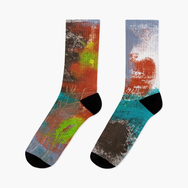 Item preview, ABSTRACT JUNE - Contemporary, Blue, Green, Brown, Expressionism designed and sold by KATHLEEN TENNANT ART.