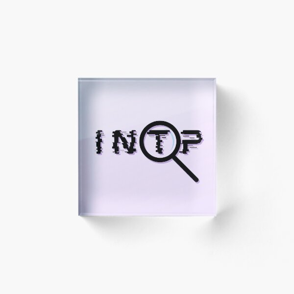 Artikelvorschau, MBTI Logo INTP Glitch Lupe entworfen und verkauft von Butterflygray.