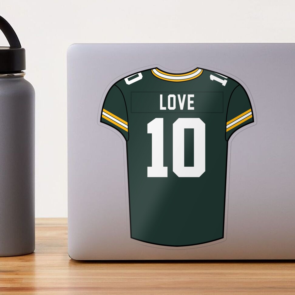 Aaron Rodgers Home Jersey Sticker for Sale by designsheaven