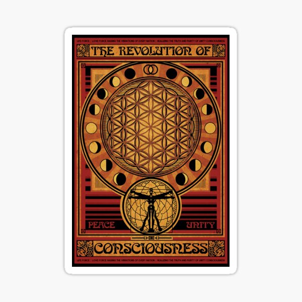 The Revolution of Consciousness | Vintage Propaganda Poster Sticker