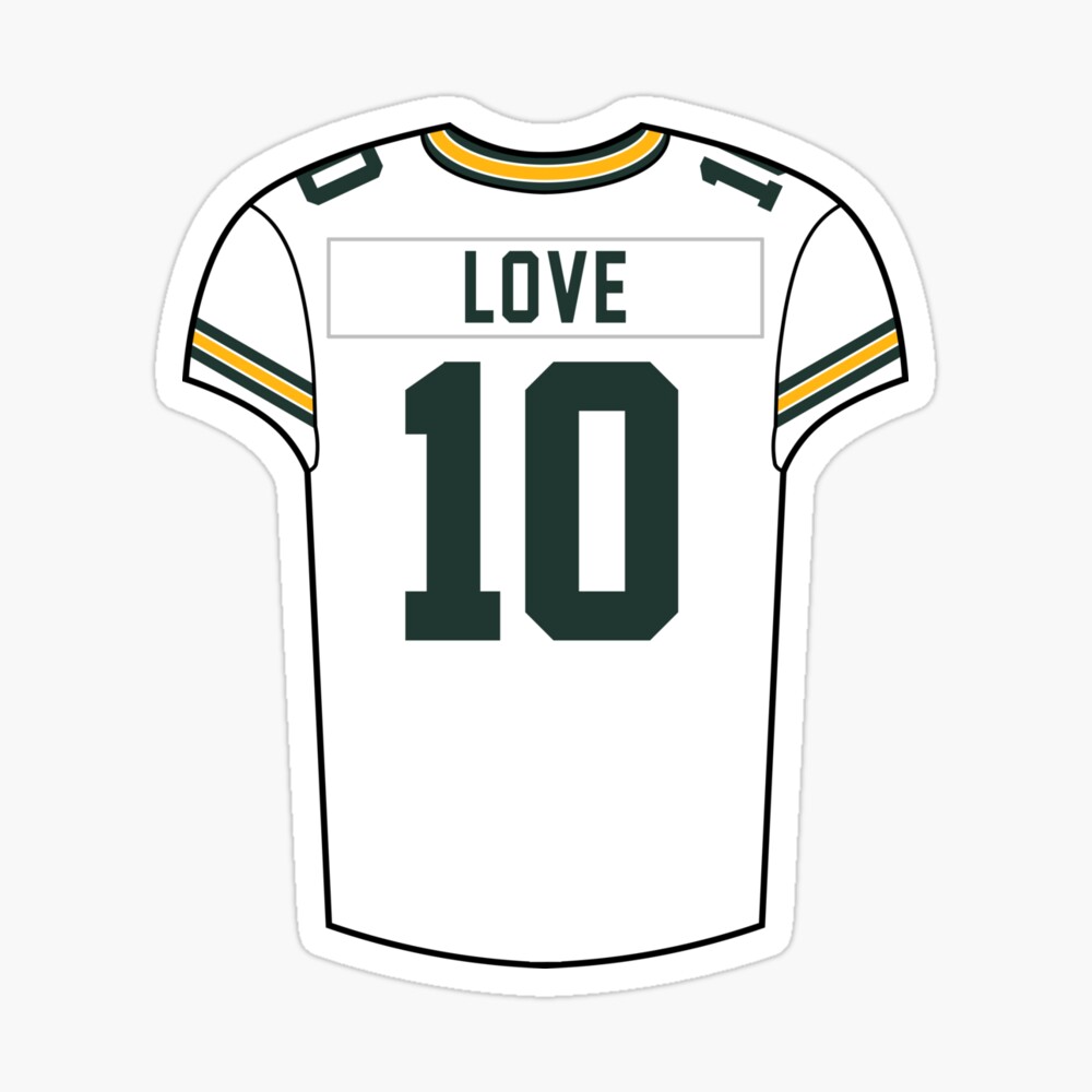 Jordan Love Green Bay Packers Quarterback Sticker for Sale by dextergt