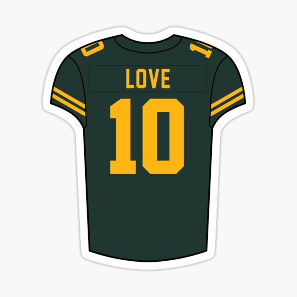 'Jordan Love Alternate Jersey' Sticker for Sale by designsheaven