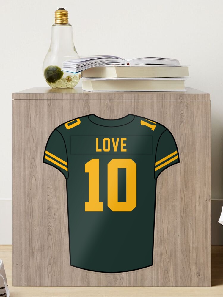 Jordan Love Home Jersey Sticker for Sale by designsheaven