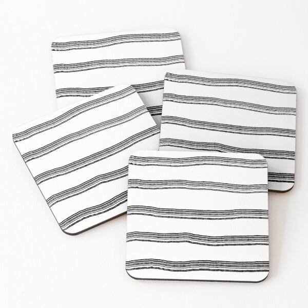 Item preview, "Semi Ploughed" 2 | Horizontal Black and White Pattern designed and sold by LiseHoltArt.