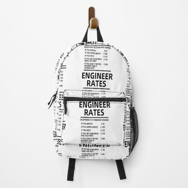 Item preview, Funny Engineer Hourly Rate List Per Hour Art Design Happy Apparel Essential Inspiration Joy Mood Funny designed and sold by DesignByHeartUK.