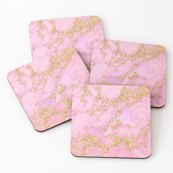 Item preview, Pink "Princess" Faux Marble With Gold-Colored Veins designed and sold by DEC02.