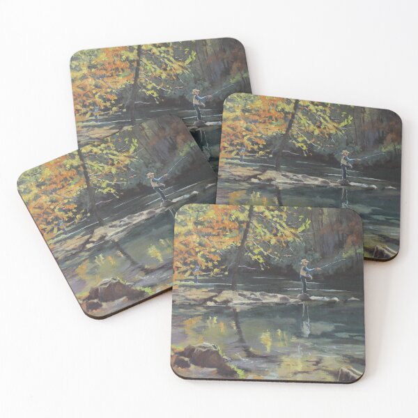 Item preview, Fly Fisherman on the Rock Edge designed and sold by GoldsmithGifts.