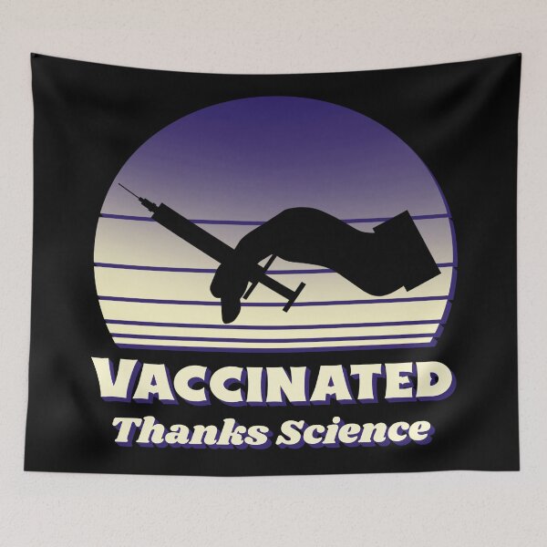 Item preview, Thanks Science Vaccinated Retro Vintage Pro Vaccine designed and sold by Paula Helit.