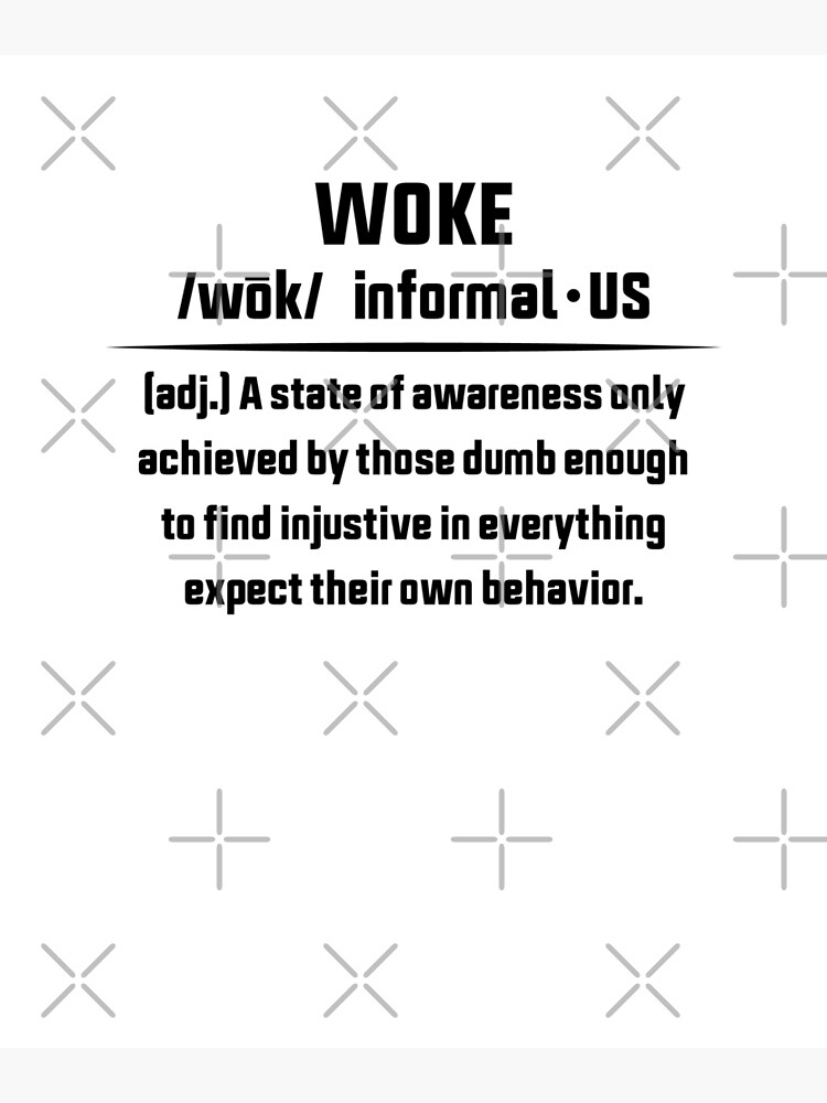 funny-woke-definition-apparel-poster-by-justbehero-redbubble