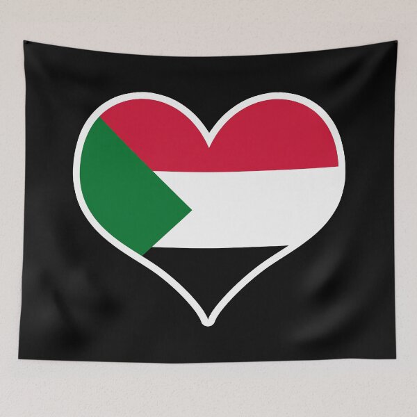 Item preview, Sudan Flag Heart designed and sold by PKHalford.