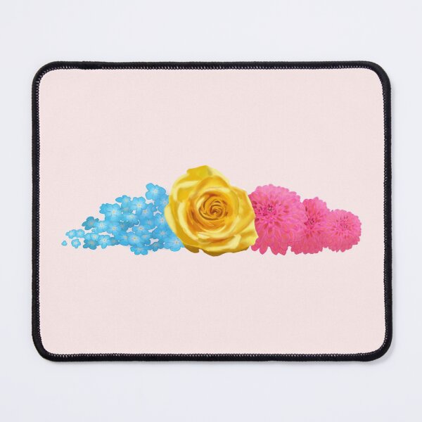 Item preview, subtle pan pride flowers designed and sold by LittleFinds.