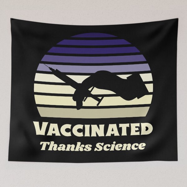 Item preview, Thanks Science Vaccinated Retro Vintage Pro Vaccine designed and sold by Paula Helit.