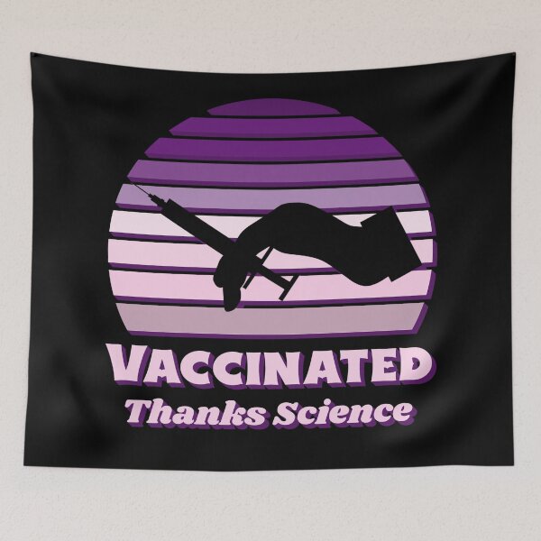 Item preview, Thanks Science Vaccinated Retro Vintage Pro Vaccine designed and sold by Paula Helit.