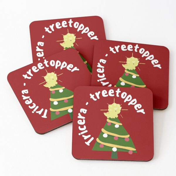 Item preview, Christmas Tree Triceratops designed and sold by baldbird.